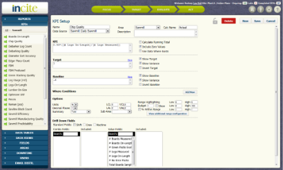 <em>Figure 1 - The KPI Setup page; Click the KPI textbox to edit the formula</em>